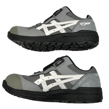 アシックス ワーキング 安全靴 作業靴 ウィンジョブ CP209 BOA JSAA A種先芯 耐滑ソール シートロック/ホワイト 24.5 cm 3E ASICS 靴 シューズ レディース メンズ 中古 W1