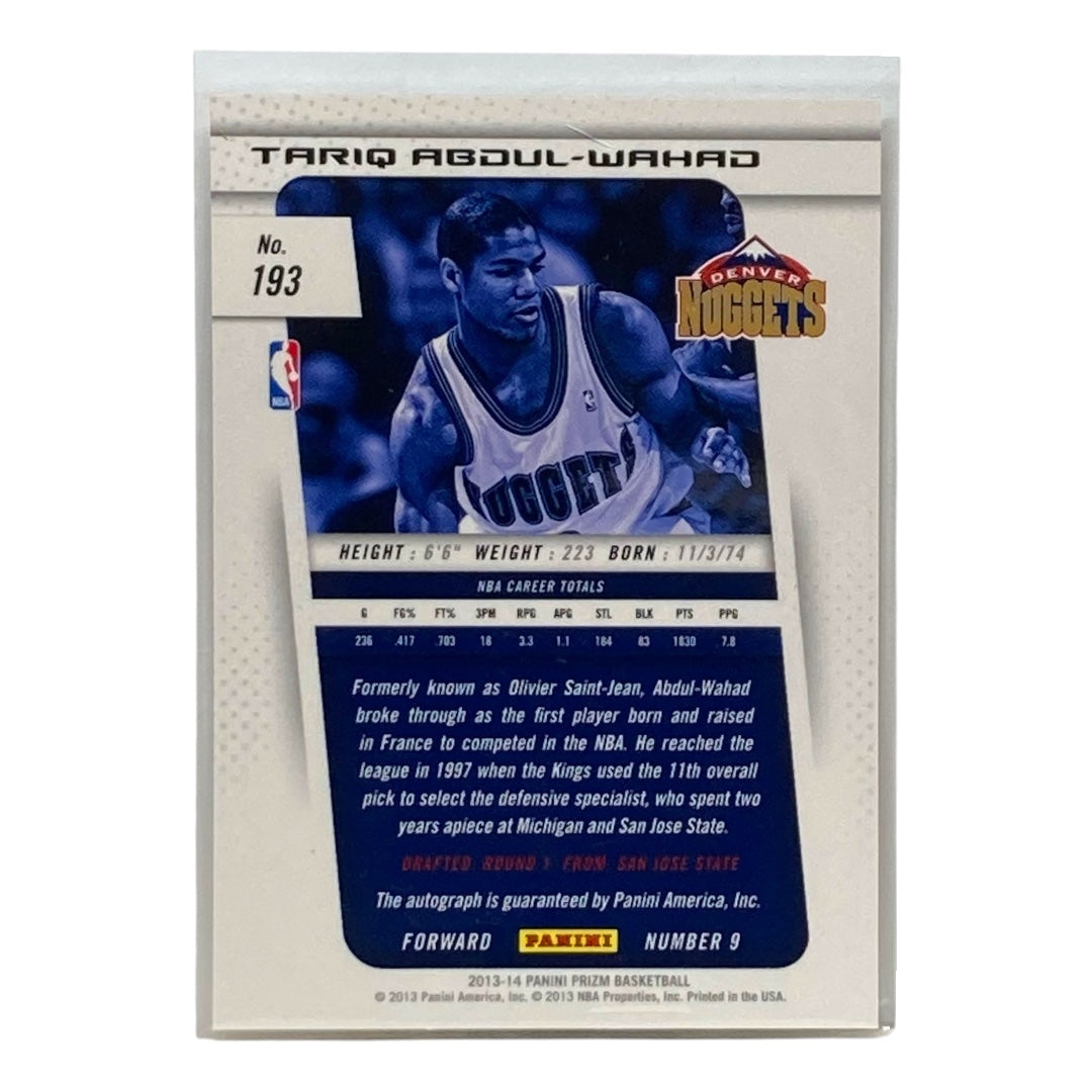 PANINI NBAカード PRIZM TARIQ ABDUL-WAHAD NUGGETS #193 中古 IT2