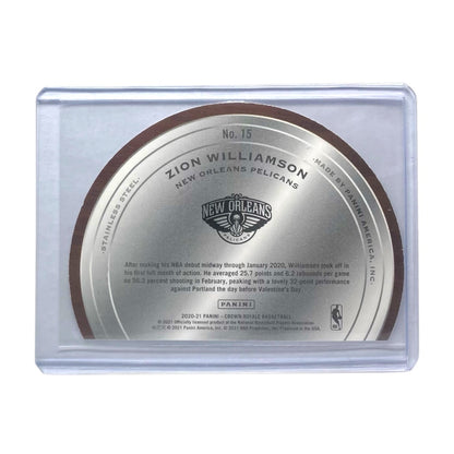 PANINI NBAカード CROWN ROYALE DIE CUT ZION WILLIAMSON PELICANS #15 中古 IT2