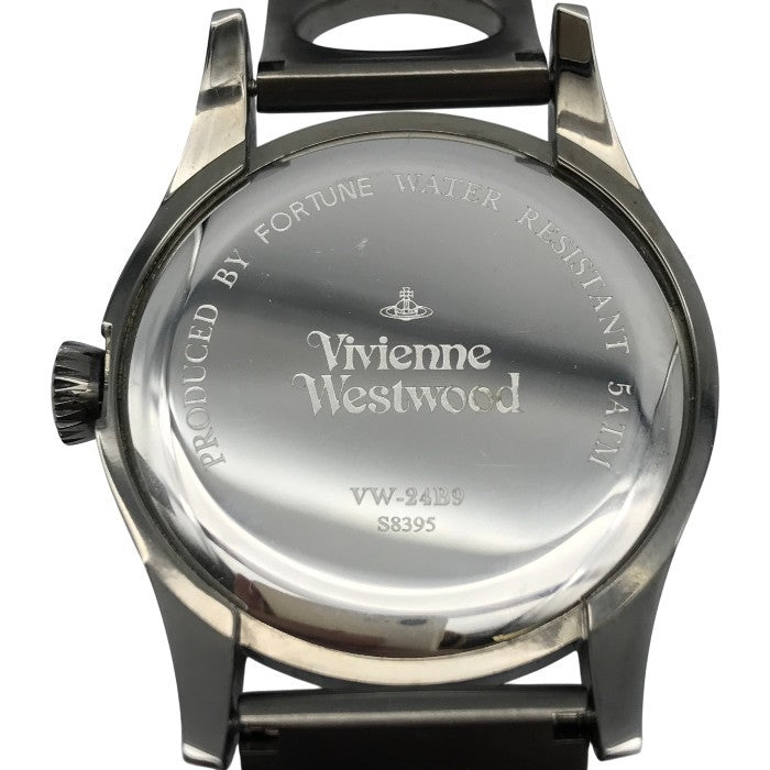 Vivienne Westwood ヴィヴィヴァンウエストウッド 腕時計 メンズ アナログ クォーツ デイト SS オーブ アーガイル グレー VW-24B9 中古 T1