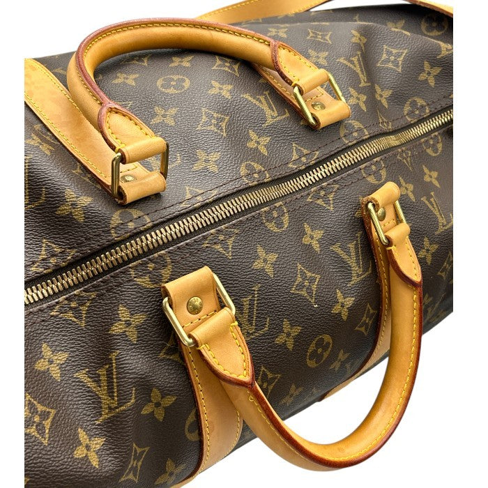 LOUIS VUITTON ルイヴィトン モノグラム キーポル バンドリエール 50 ボストンバッグ M41416 鞄 旅行 ブランド 鍵付 大きい ショルダー 中古 W４