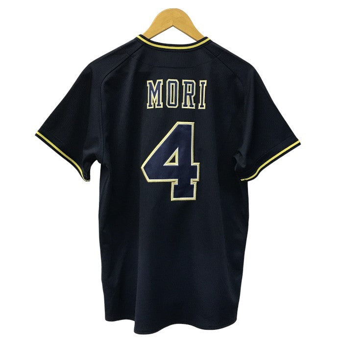 オリックス バファローズ ユニフォーム 森友哉 4番 メンズ ビジター ORIX 野球 公式 ネイビー Mサイズ 中古 T1