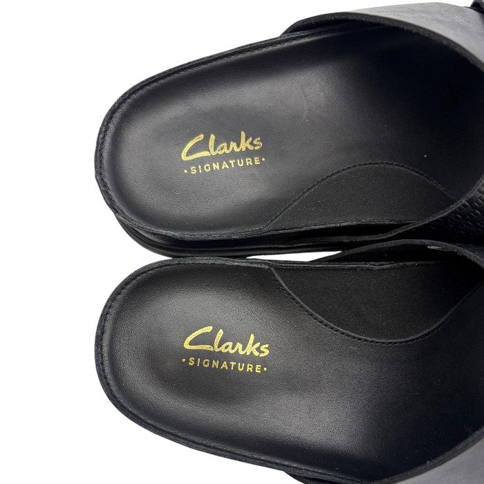 Clarks クラークス Torford Cross トーフォードクロス サンダル UK6 1/2 (24.5cm) 靴 シューズ メンズ レディース 夏 ブラック 中古 W1