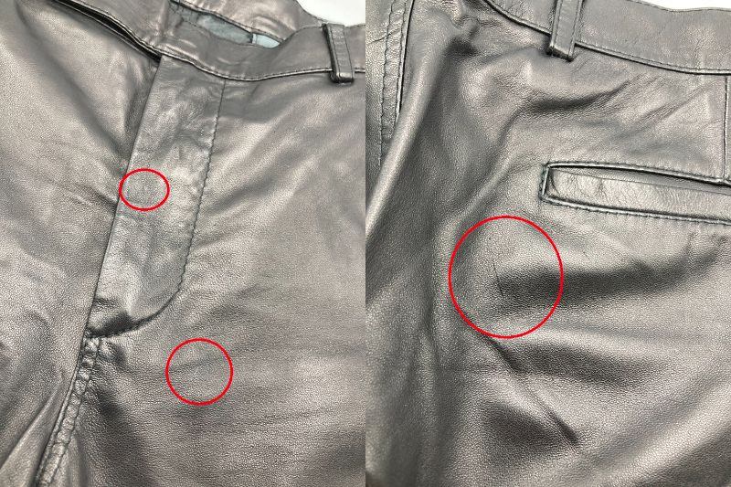 GRIFONI グリフォー二 シップス 牛革 レザーパンツ サイズ46 中古 D4