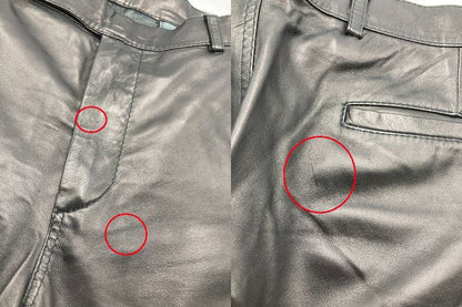 GRIFONI グリフォー二 シップス 牛革 レザーパンツ サイズ46 中古 D4