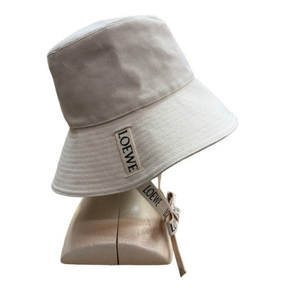 LOEWE ロエベ フィッシャーマンハット キャンバス ソフトホワイト 57 ブランド バケットハット バケハ レディース かわいい 中古 W４