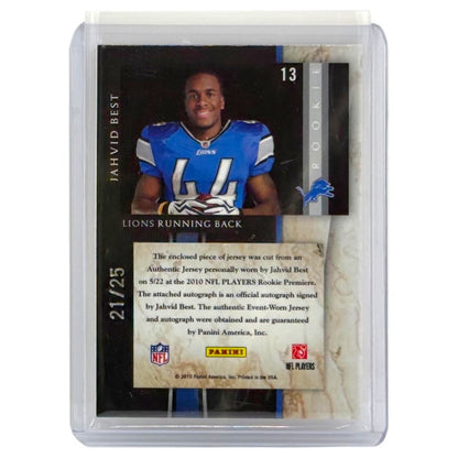 PANINI NFLカード LIMITED PRIME JAHVID BEST LIONS /25 #13 中古 IT1