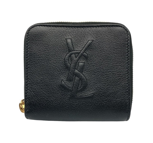 Yves Saint Laurent イヴサンローラン ラウンドファスナー コンパクト財布 中古 D4