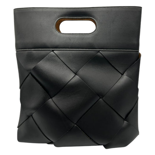 BOTTEGA VENETA ボッテガヴェネタ マキシ イントレチャート ハンドバッグ クラッチ ブラック 鞄 ブランド レディース 中古 W４