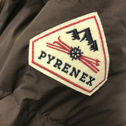 PYRENEX ピレネックス HARMONIE CROP ダウンジャケット レディース 裾ドローコード 短丈 38サイズ ブラウン HWU011 中古 T1