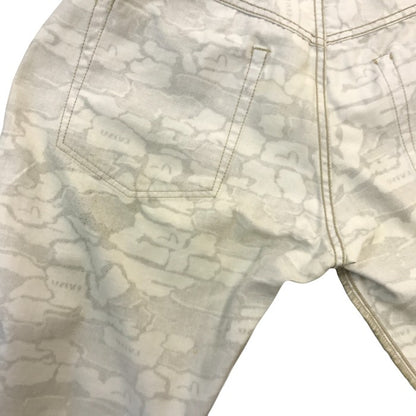 EVISU エヴィス ショートパンツ メンズ コットン ハーフパンツ 短パン カモメ カモフラ 迷彩 カーキグリーン 36サイズ 2001 中古 T1