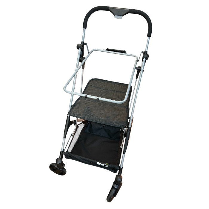 EcoCa エコカ 折りたたみ ショッピングカート スタンダードモデル ブラック 買い物 マイバッグ カート 中古 W４