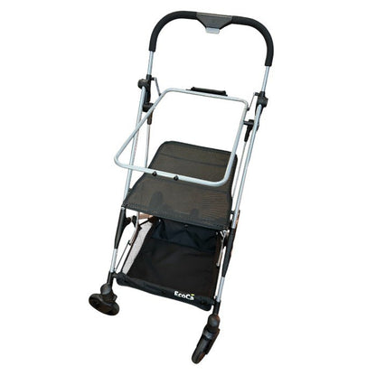 EcoCa エコカ 折りたたみ ショッピングカート スタンダードモデル ブラック 買い物 マイバッグ カート 中古 W４