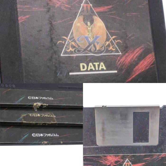 動作未確認 MSX2 日本ファルコム YsⅡ イース２ 3枚組 中古 a1