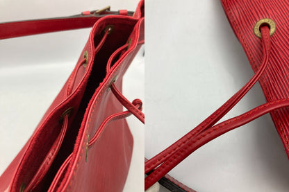 LOUIS VUITTON ルイヴィトン エピ プチ・ノエ 巾着 ショルダーバッグ カスティアンレッド M44107 中古 D4