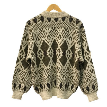 GIVENCHY ジバンシー ニットトップス メンズ 冬 厚手 アルパカ ウール セーター ヴィンテージ ベージュ/ブラウン 48サイズ 中古 T1