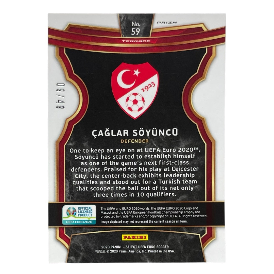 PANINI サッカーカード SELECT UEFA EURO PRIZM CAGLAR SOYUNCU TURKEY /49 #59 中古 IT2