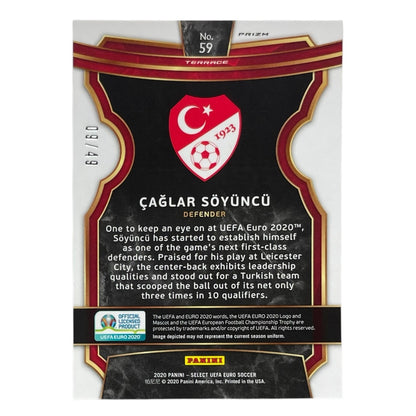 PANINI サッカーカード SELECT UEFA EURO PRIZM CAGLAR SOYUNCU TURKEY /49 #59 中古 IT2