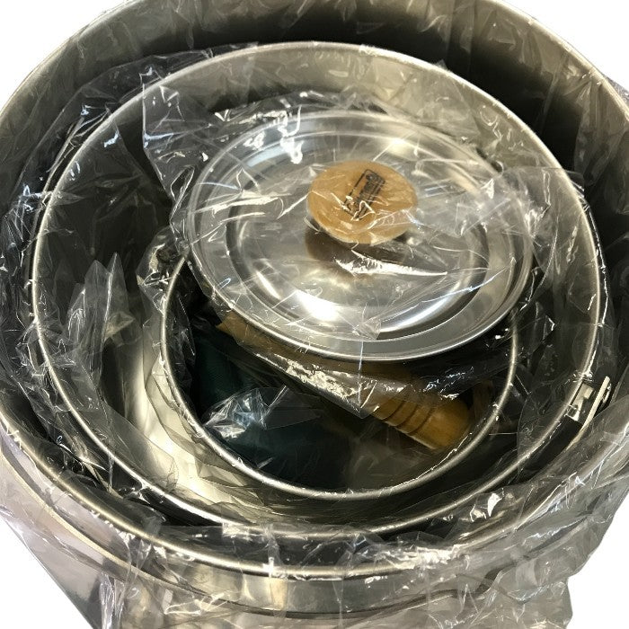 Coleman コールマン ステンレスクックウェア セット(L) アウトドア 調理器具 コンパクト収納 鍋 フライパン 170-5003 中古 T1