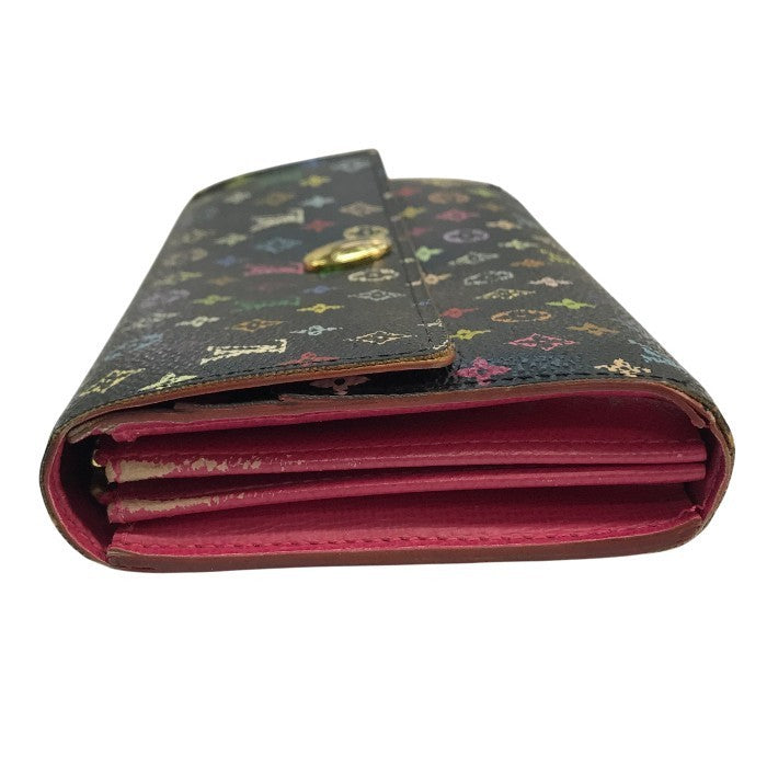 LOUIS VUITTON ルイ ヴィトン モノグラムマルチカラー ポルトフォイユ サラ 長財布 ユニセックス 2つ折り 旧型 ノワール/グルナード M93747 中古 T1