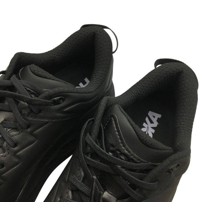 HOKA ONE ONE ホカ オネオネ ボンダイ BONDI SR BLACK 1110520 BBLC メンズ 厚底 ランニングシューズ アスレチックシューズ オールブラック 中古 Y4