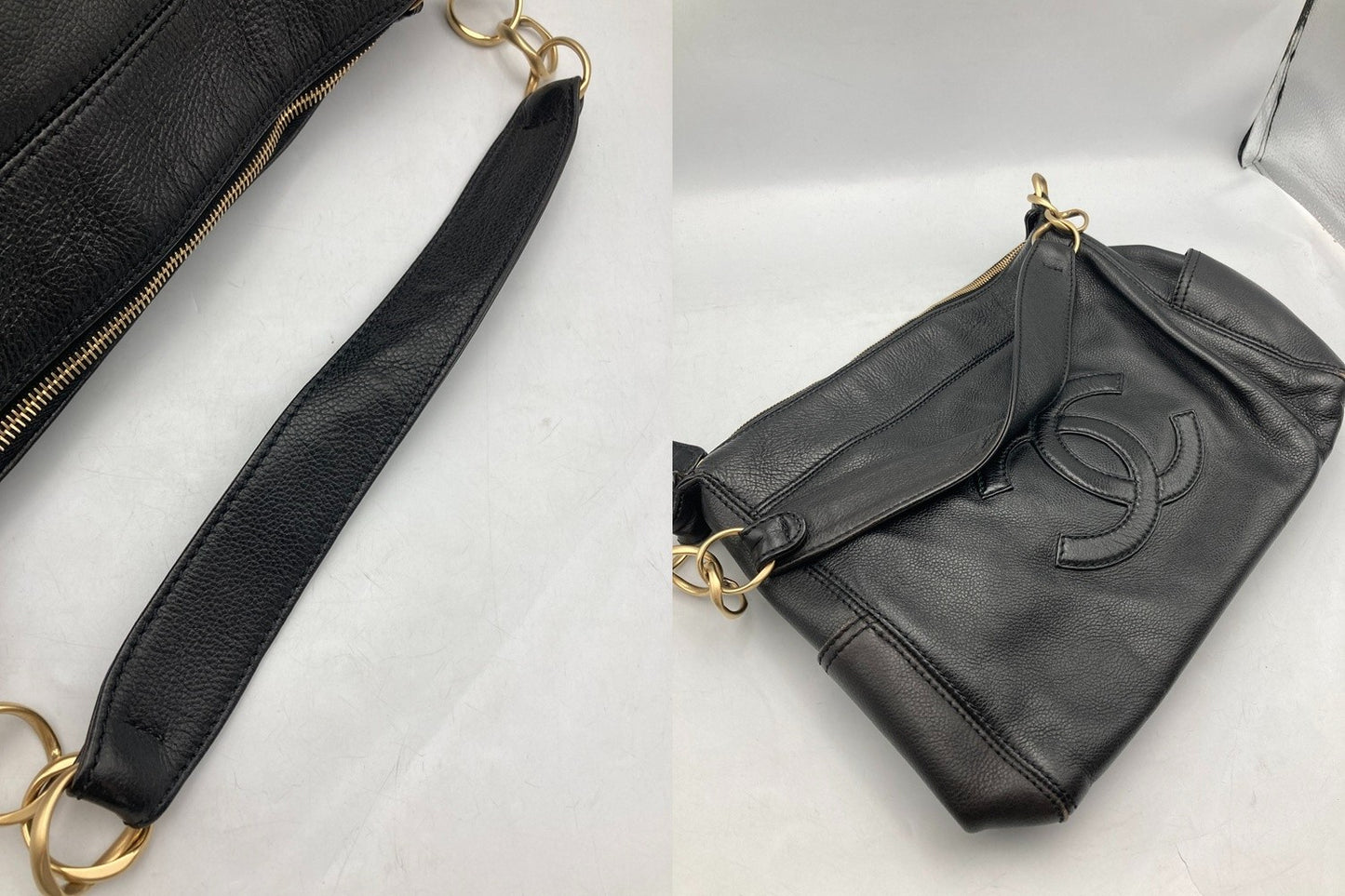 CHANEL シャネル キャビアスキン ココマーク ワンショルダーバッグ 中古 D4