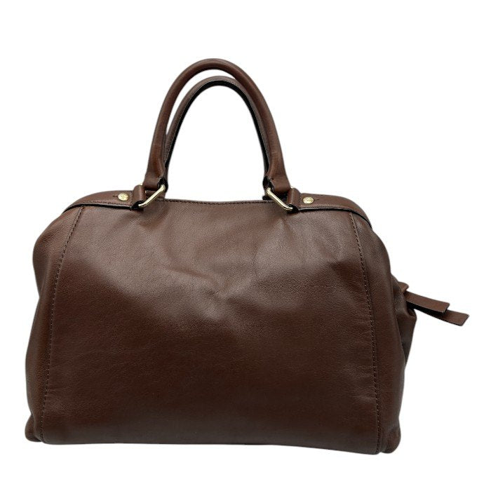 kate spade ケイトスペード ショルダー バッグ 牛革 ブラウン レザー 鞄 おしゃれ 本革 ボストン 中古 W４