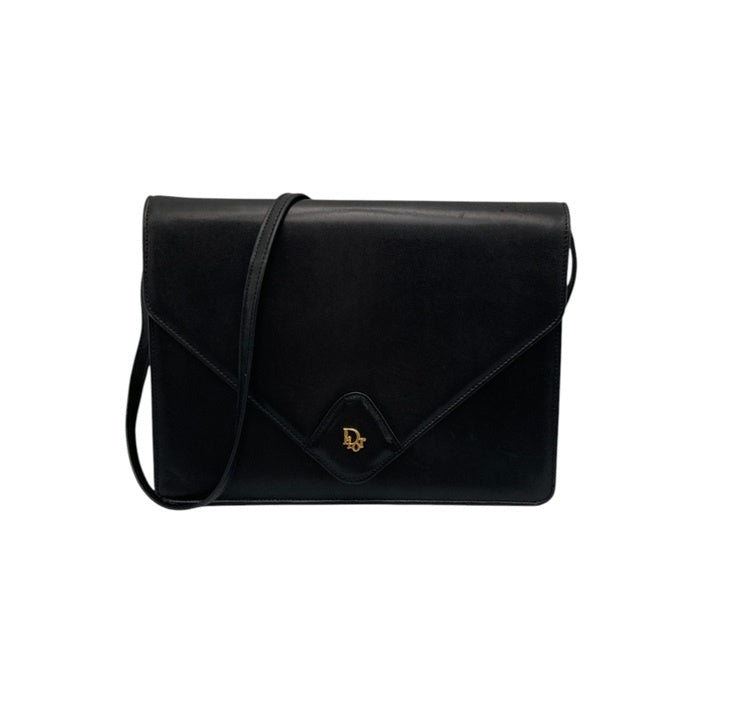 Christian Dior クリスチャンディオール ヴィンテージ レザー ショルダーバッグ 中古 D4