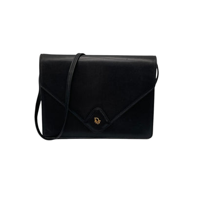 Christian Dior クリスチャンディオール ヴィンテージ レザー ショルダーバッグ 中古 D4