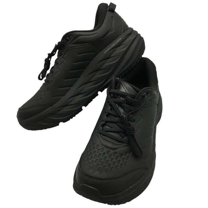 HOKA ONE ONE ホカ オネオネ ボンダイ BONDI SR BLACK 1110520 BBLC メンズ 厚底 ランニングシューズ アスレチックシューズ オールブラック 中古 Y4