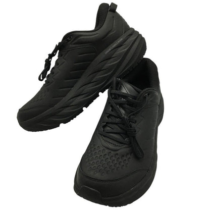 HOKA ONE ONE ホカ オネオネ ボンダイ BONDI SR BLACK 1110520 BBLC メンズ 厚底 ランニングシューズ アスレチックシューズ オールブラック 中古 Y4