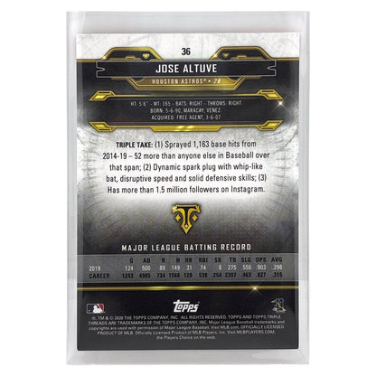 TOPPS MLBカード TRIPLE THREADS JOSE ALTUVE HOUSTON ASTROS /199 #36 中古 IT1