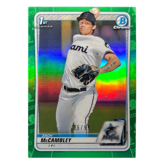 TOPPS MLBカード BOWMAN CHROME 1ST ZACH MCCAMBLEY MIAMI MARLINS /99 #BD-112 中古 IT2