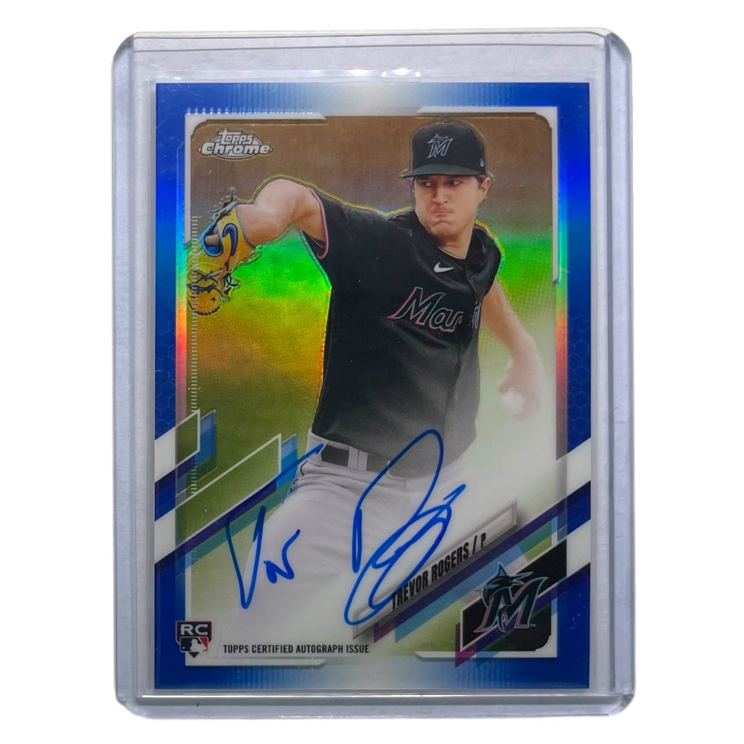 TOPPS MLBカード CHROME TREVOR ROGERS MIAMI MARLINS /150 #RA-TR 中古 IT2