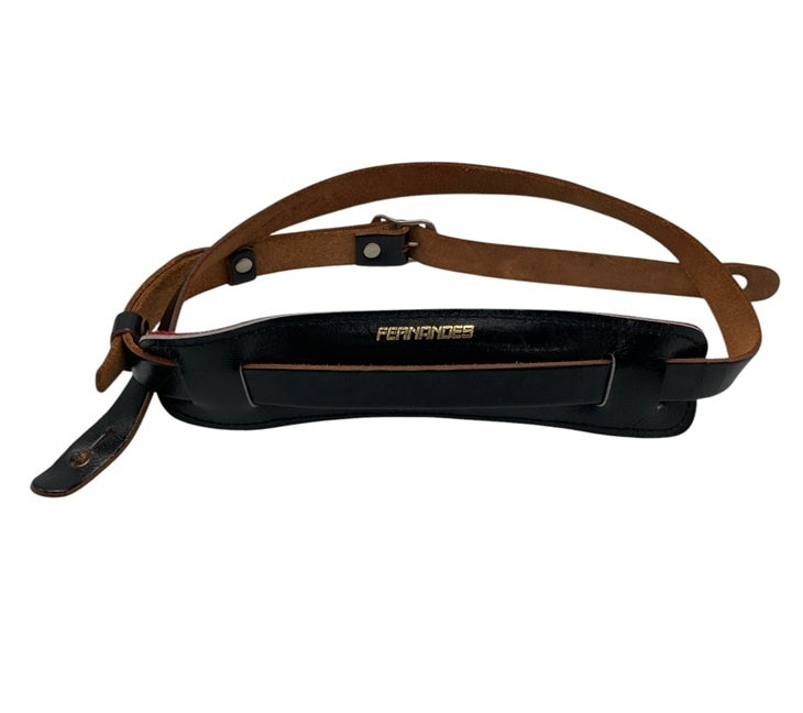 FERNANDES フェルナンデス レザー ギターストラップ 中古 D4