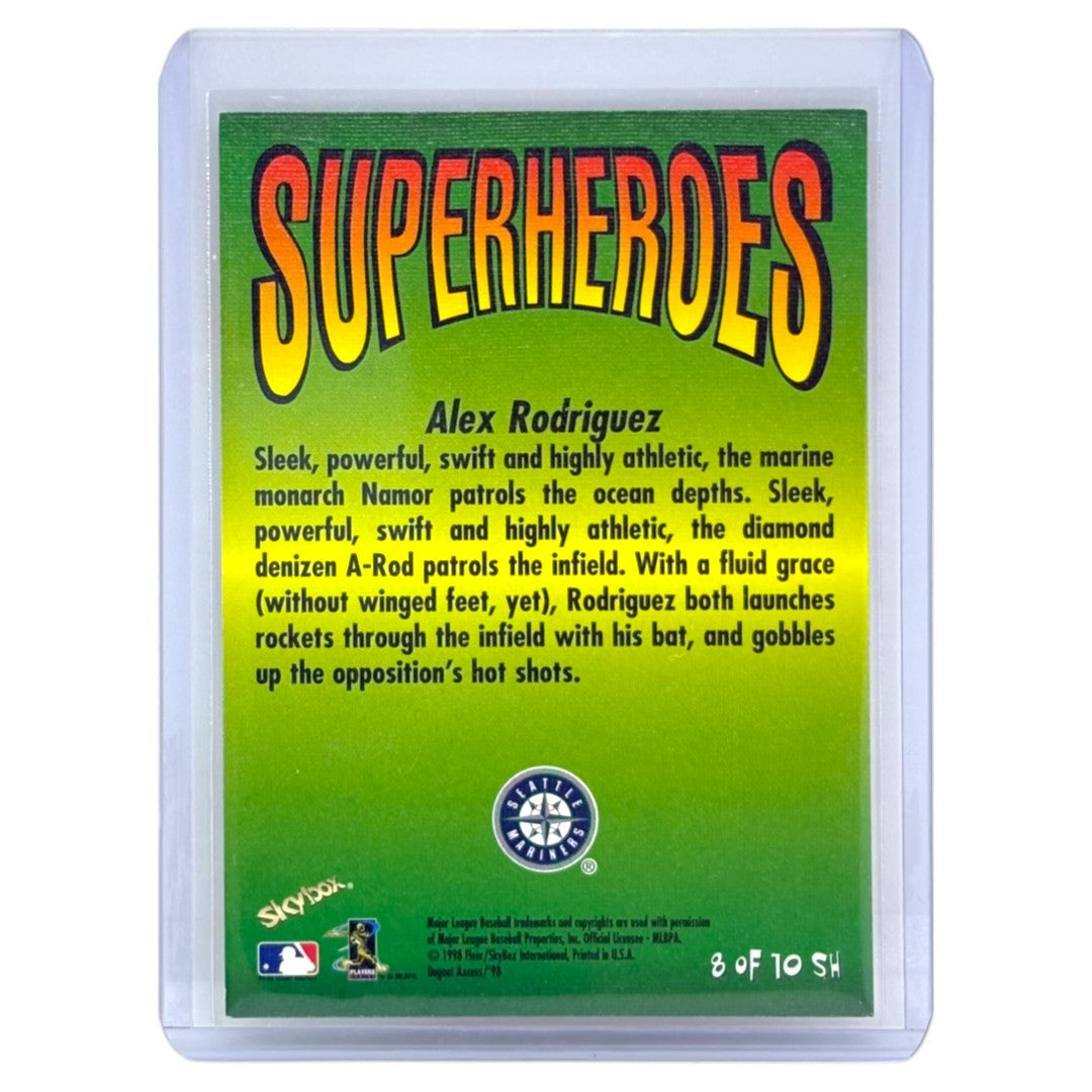 FLEER SKYBOX MLBカード DUGOUT AXCESS SUPERHEROES ALEX RODRIGUEZ & NAMOR SEATTLE MARINERS #8SH 中古 IT1