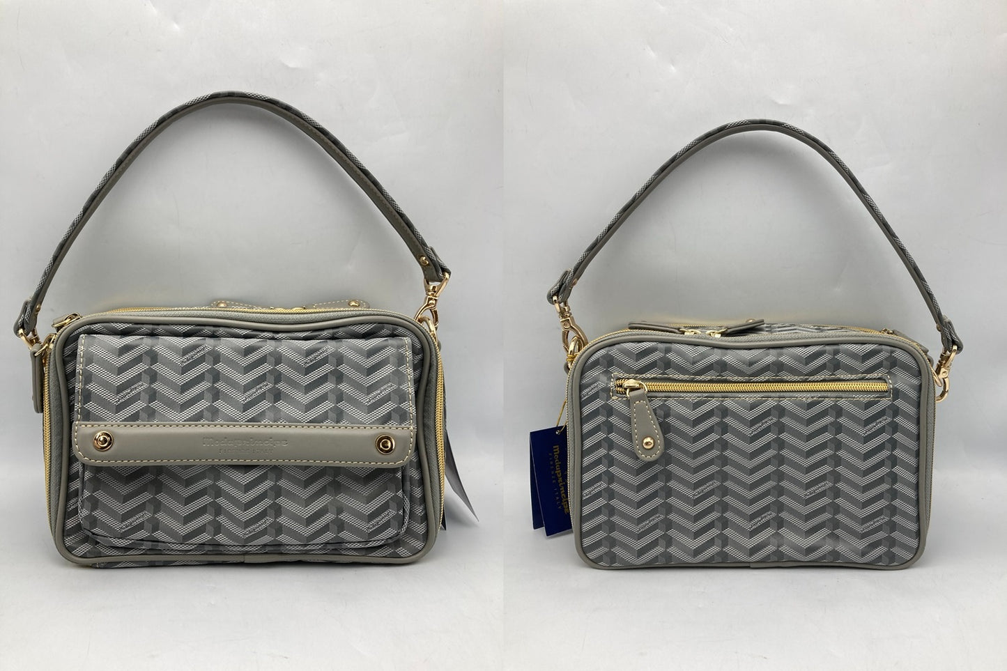 modaprincipe モーダプリンチペ ヘリンボーン柄 2WAY バッグ 中古 D4