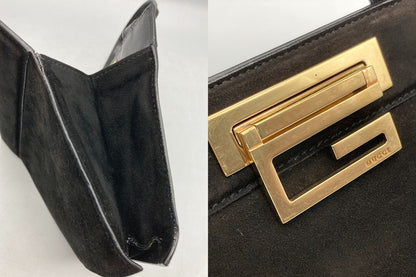 GUCCI グッチ スエード ミニハンドバッグ  007 2046 0284 中古 D4