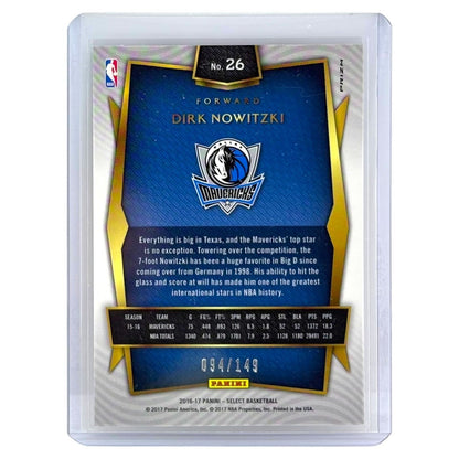 PANINI NBAカード SELECT PRIZM DIRK NOWITZKI MAVERICKS /149 #26 中古 IT1