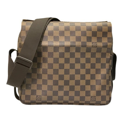 LOUIS VUITTON ルイヴィトン ダミエ エベヌ ナヴィグリオ ショルダーバッグ ユニセックス 斜め掛け 2重フラップ ブラウン N45255 中古 T1