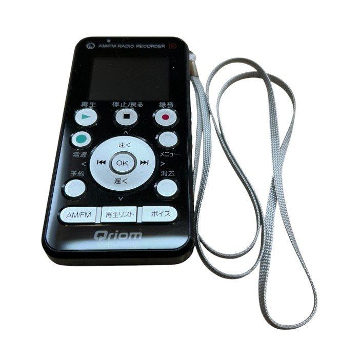 山善 YAMAZEN キュリオム AM/FM ラジオボイスレコーダー YVR-R600 ブラック ラジオ FM AM 録音 家電 中古 W４