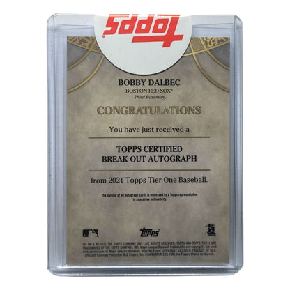 TOPPS MLBカード TIER ONE BOBBY DALBEC RED SOX 067/150 #BOA-BDE 中古 IT2