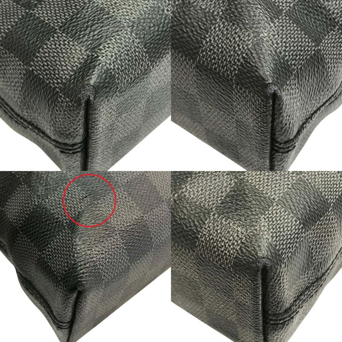 LOUIS VUITTON ルイヴィトン ダミエ グラフィット ポルトドキュマン ジュール ブリーフケース メンズ ビジネスバッグ A4収納 グレー N48260 中古 T1