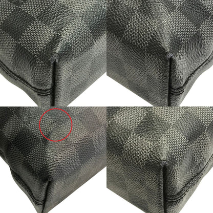LOUIS VUITTON ルイヴィトン ダミエ グラフィット ポルトドキュマン ジュール ブリーフケース メンズ ビジネスバッグ A4収納 グレー N48260 中古 T1