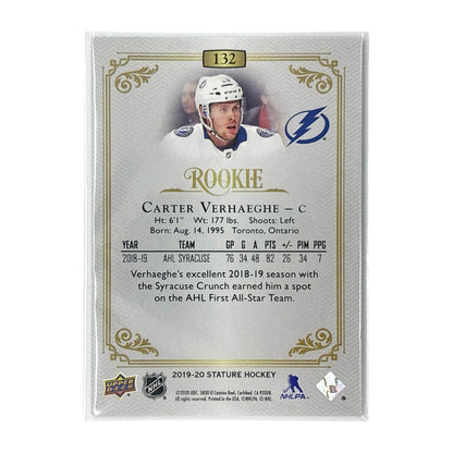 UPPER DECK NHLカード STATURE CARTER VERHAEGHE LIGHTNING 31/75 #132 中古 IT1