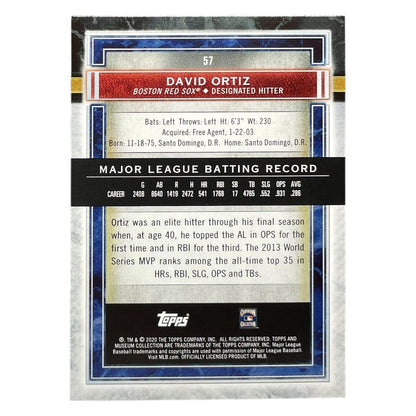 TOPPS MLBカード MUSEUM COLLECTION DAVID ORTIZ BOSTON RED SOX /150 #57 中古 IT2