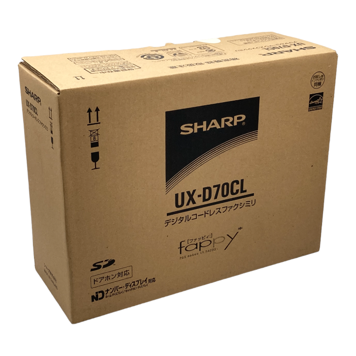 未使用品 SHARP デジタルコードレスFAX 子機1台付き UX-D70CL 中古 a4