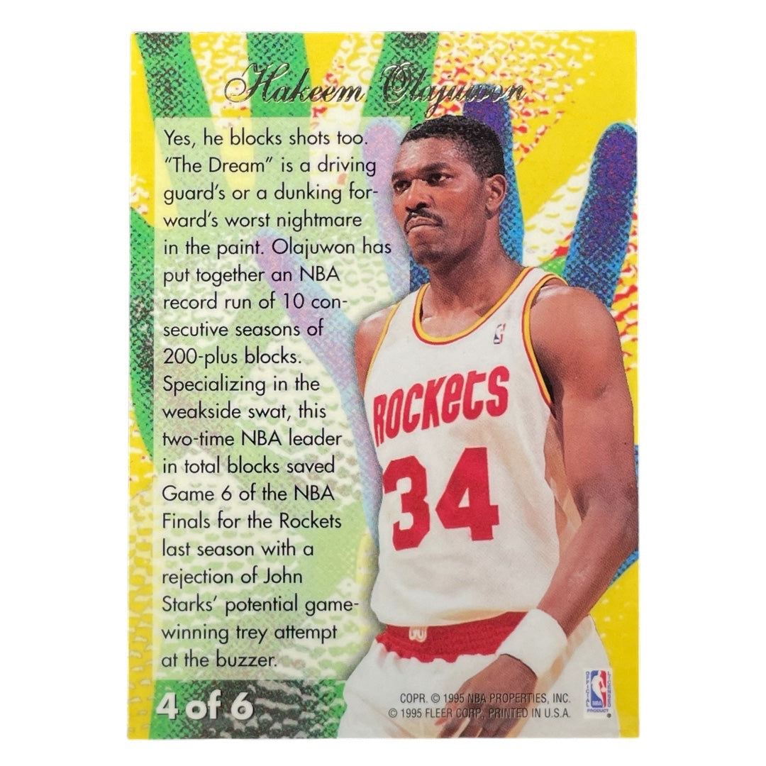 FLEER NBAカード FLAIR REJECTOR HAKEEM OLAJUWON ROCKETS #4 中古 IT2