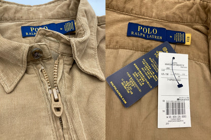 POLO RALPH LAUREN ポロラルフローレン コーデュロイ スイングトップシャツ サイズM メンズ 中古 D4