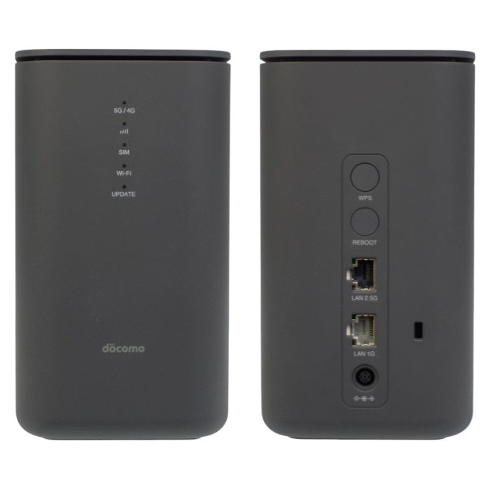 docomo home 5G ホームルーター HR02 [ダークグレー] 中古 a1